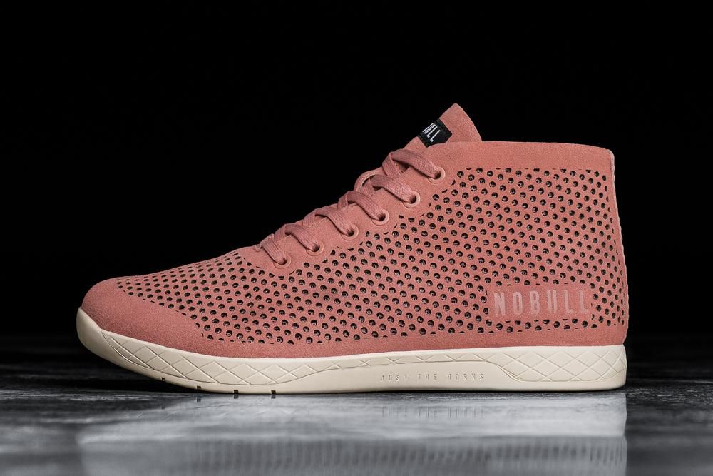 NOBULL Suede Mid Training Ayakkabı Erkek - Pembe - Turkiye (CLH-375869)